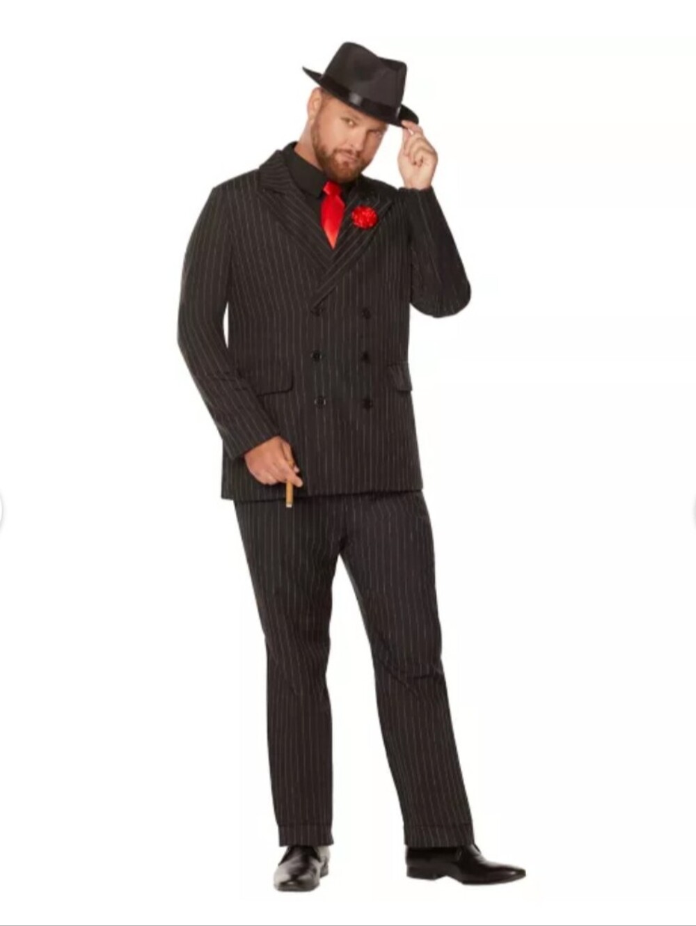 Spirit Halloween Gangster Suit Costume Size XL